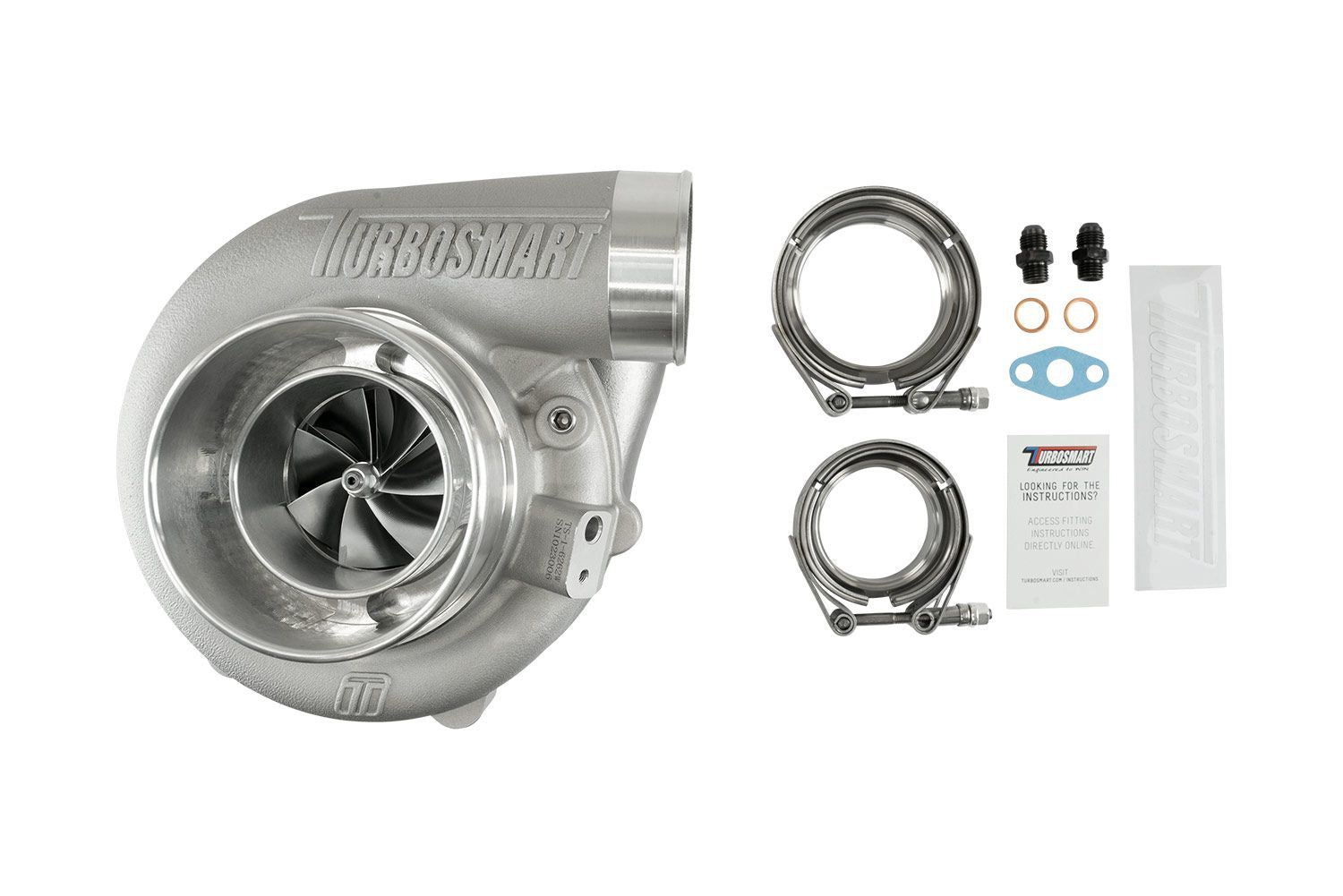 Turbosmart TS-2 Performance Turbocharger (Water Cooled) 6262 V-Band 0.82AR Externally Wastegated - Image 6