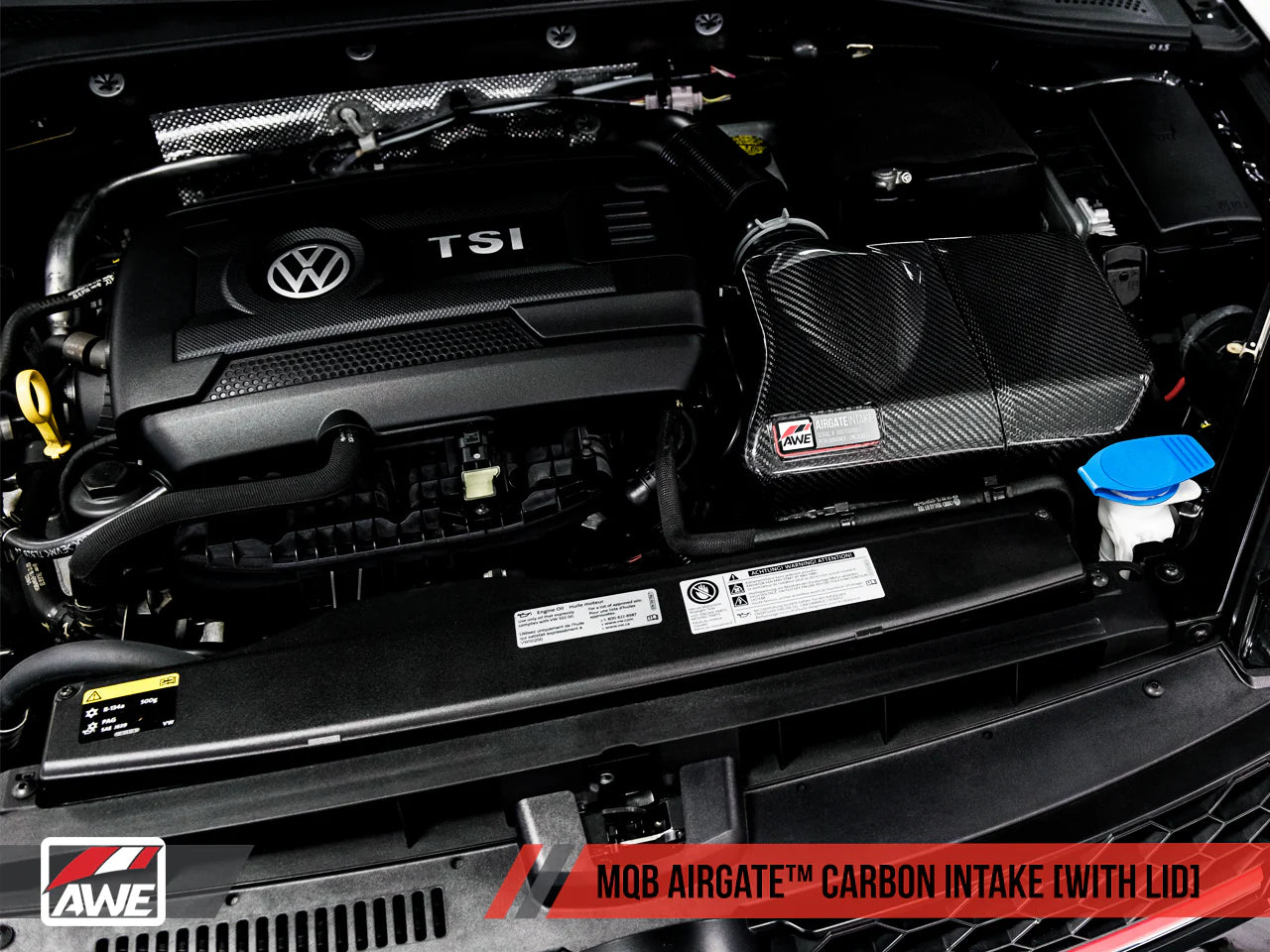 AWE Audi / Volkswagen MQB 1.8T/2.0T/Golf R Carbon Fiber AirGate Intake w/ Lid
