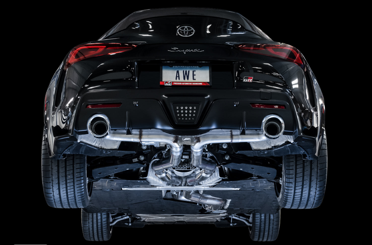 AWE Track Edition Exhaust for Toyota GR Supra A90 / A91 B58 3.0 (2020+) - Resonated