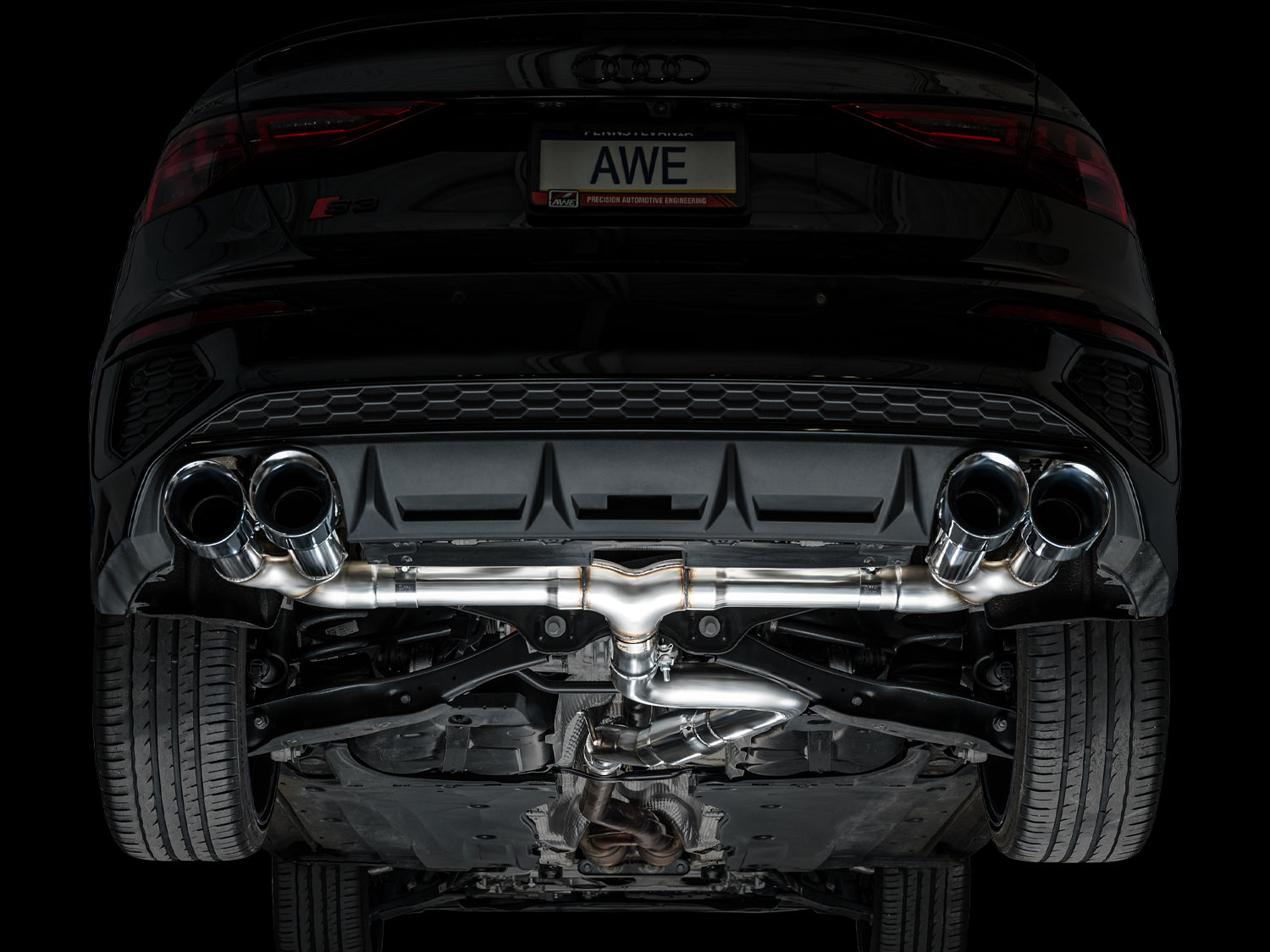AWE Track Edition Exhaust for Audi S3 8Y EA888 evo4 2.0T (2021+)