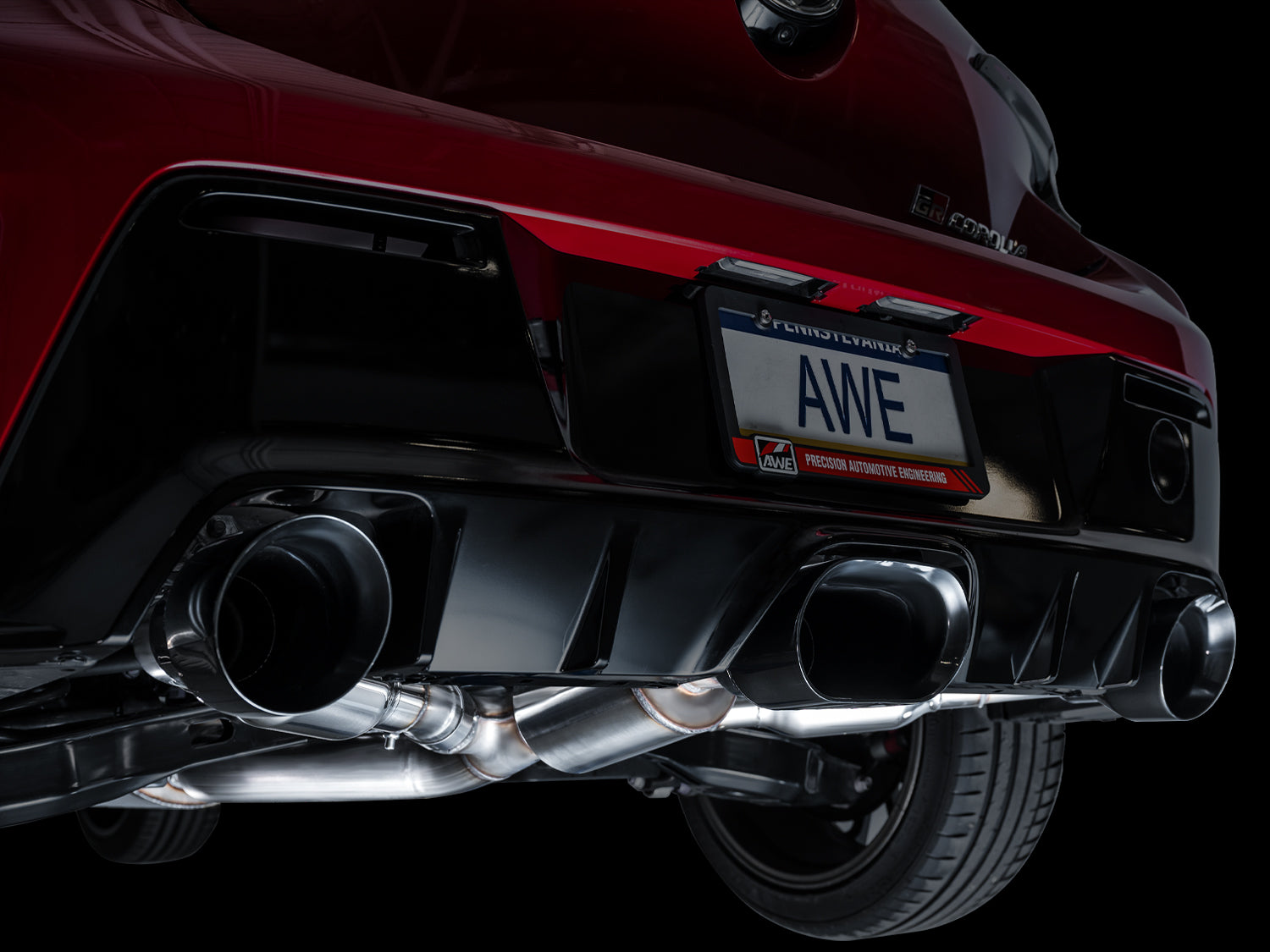 AWE Track Edition Exhaust for Toyota GR Corolla G16E-GTS 1.6T (2023+)