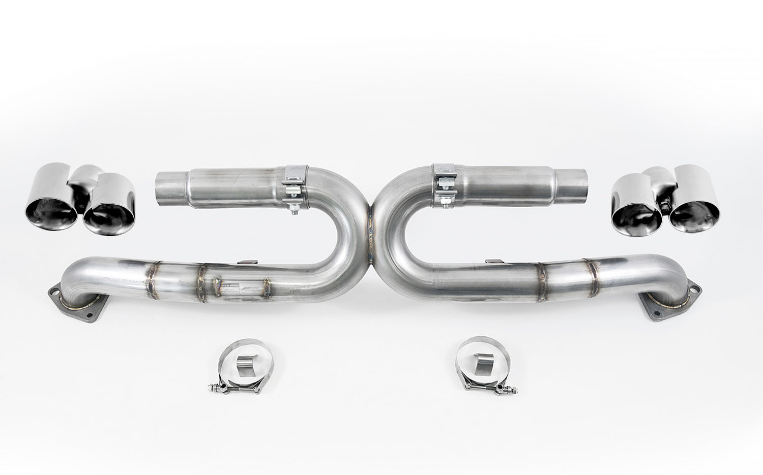 AWE 991 Carrera Performance Exhaust (Non-Valved) - Chrome Silver Tips