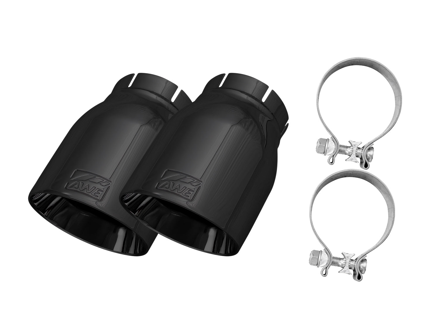 AWE Replacement Exhaust Tip Kits - Chrome Silver / Diamond Black / Vapor Blue