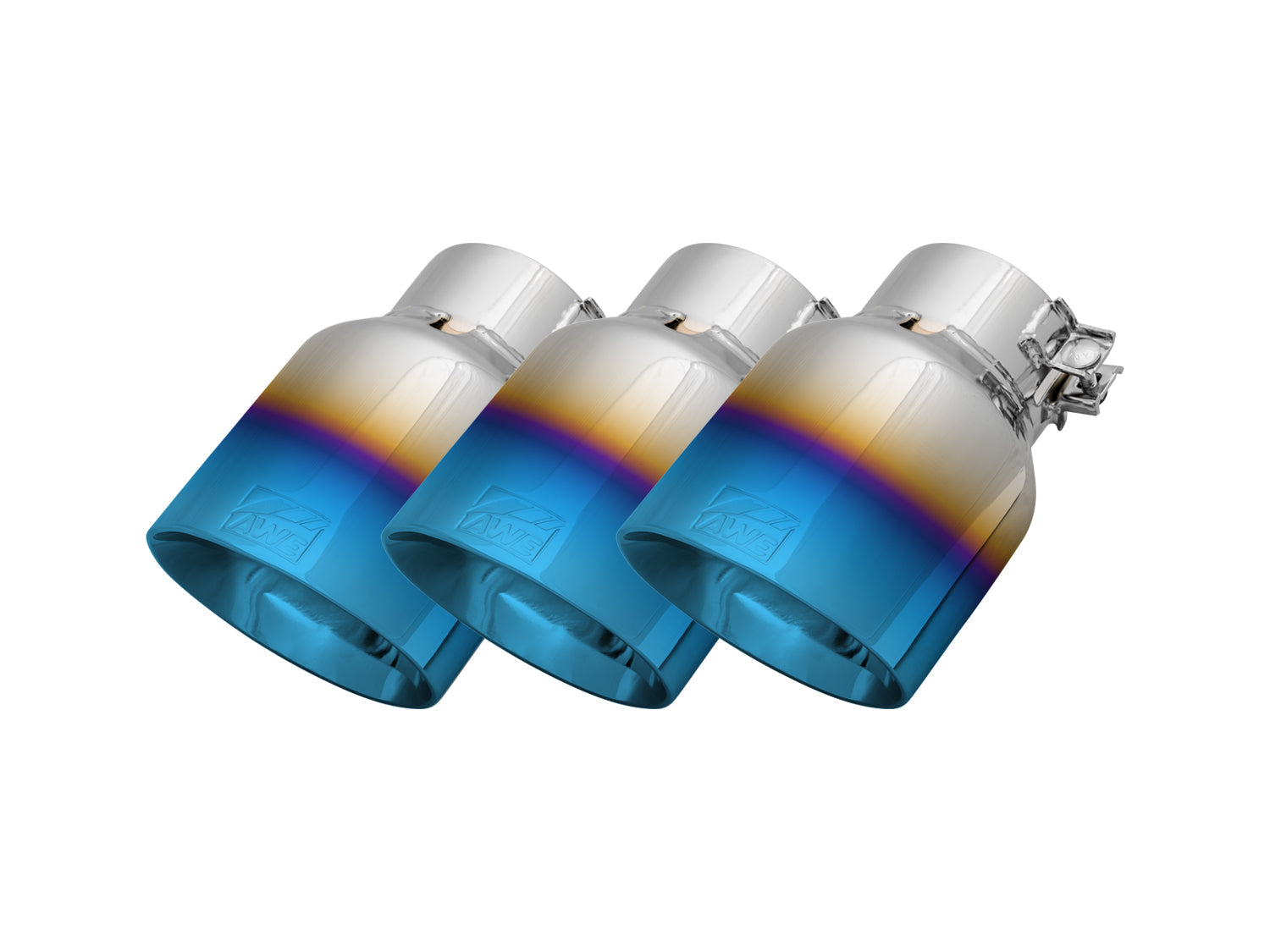 AWE Replacement Exhaust Tip Kits - Chrome Silver / Diamond Black / Vapor Blue