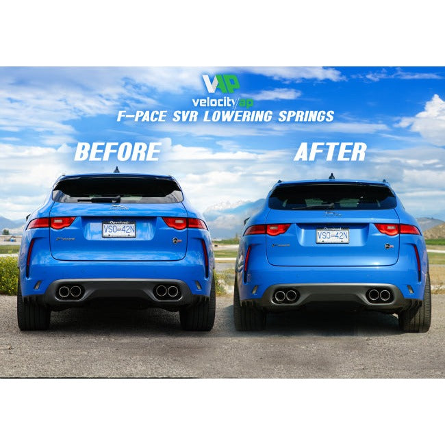 Velocity AP Jaguar F-Pace SVR Progressive Rate Lowering Springs