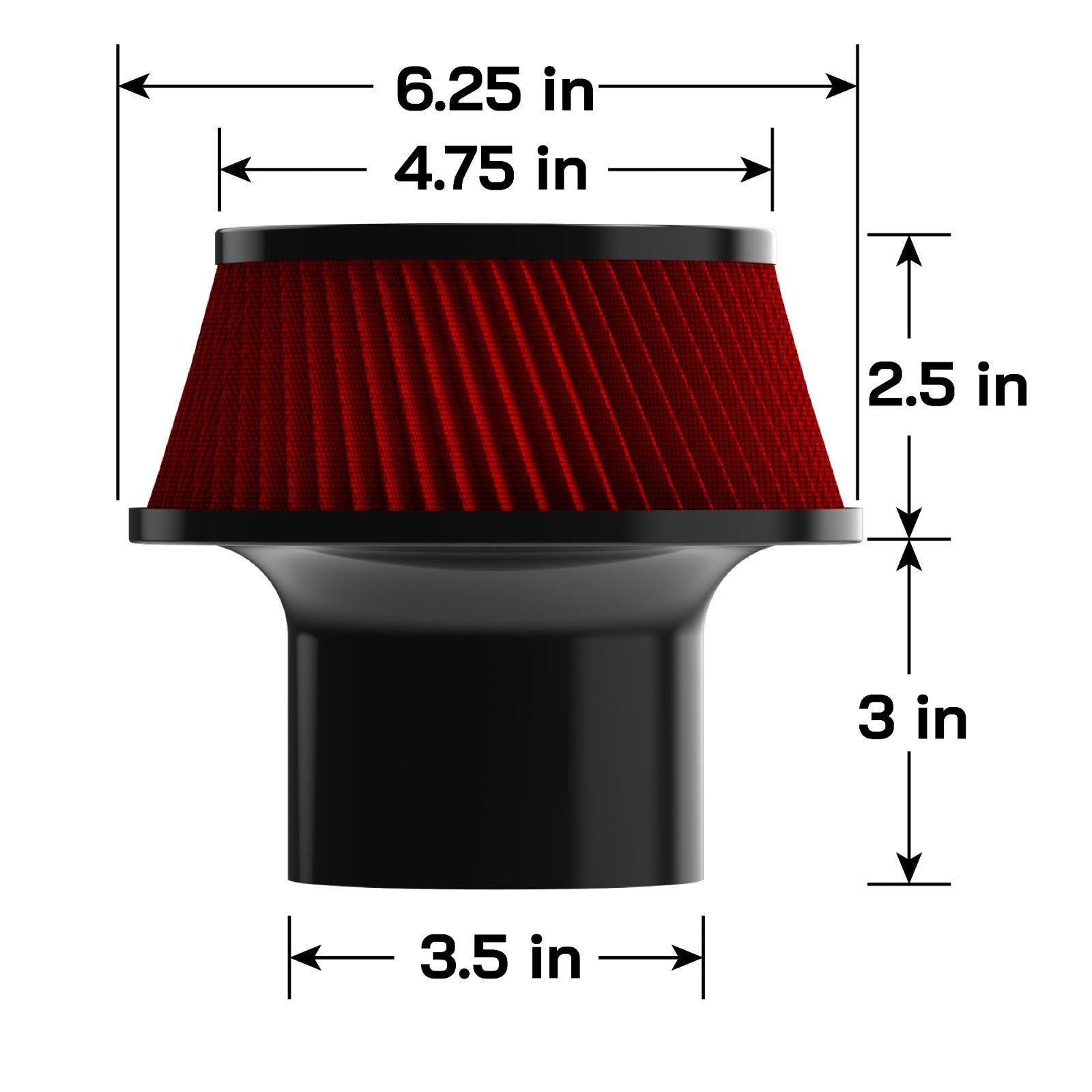 ProjectGamma Performance Air Filter Set (2 Pack) – Replacement Intake Filters for Maximum Airflow