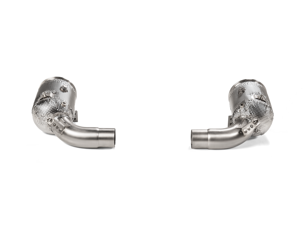 Akrapovic Link Pipe Set w Cat (SS) for Porsche 911 (992) Carrera