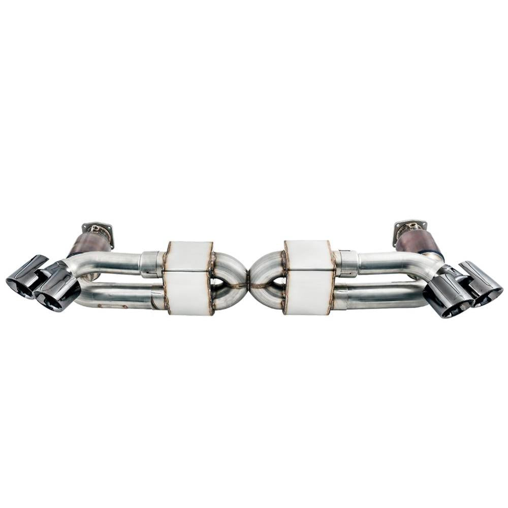AWE Exhaust for Porsche 991.2 Turbo - Diamond Black Quad Tips