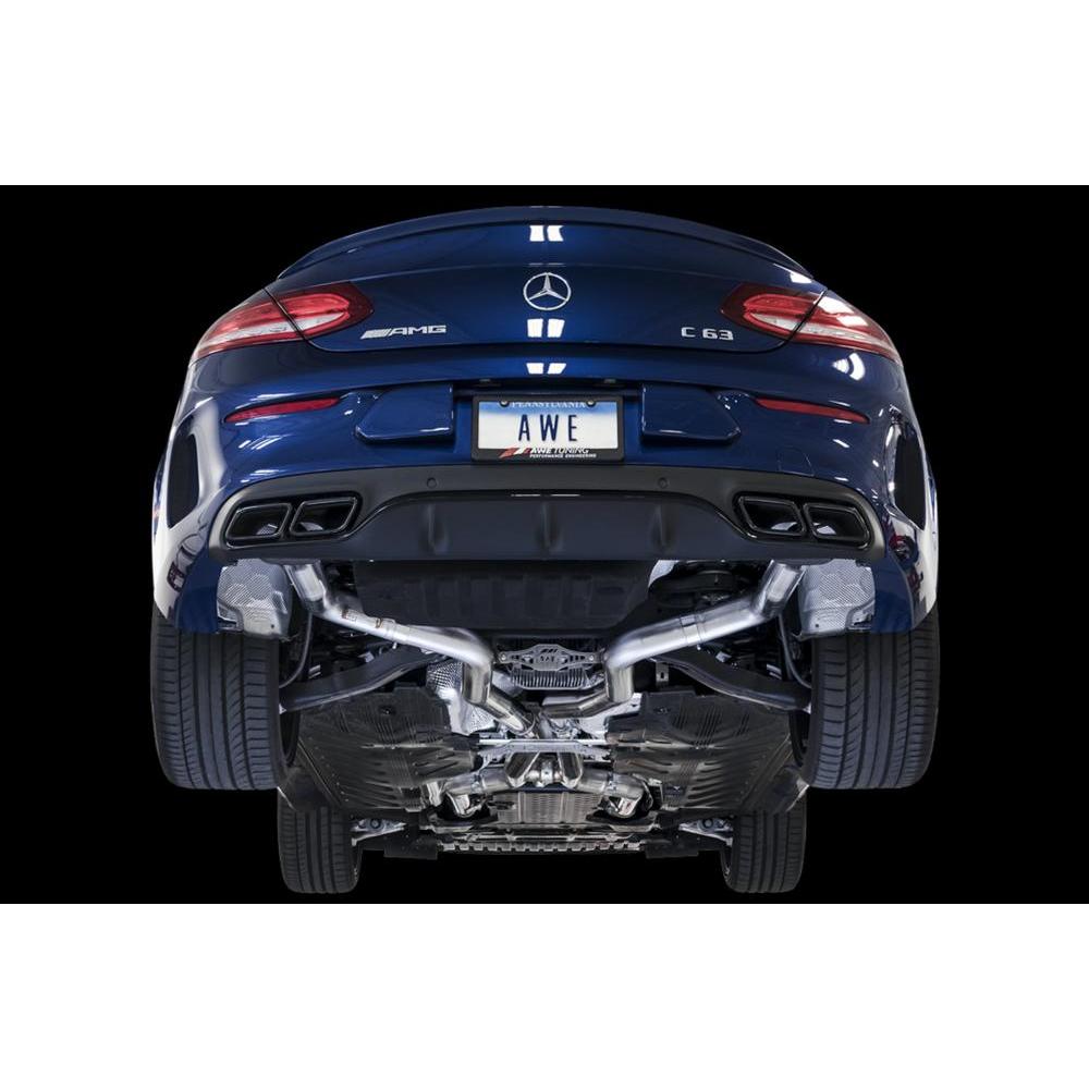 AWE Mercedes Benz W205 AMG C63/S Sedan Track Edition Exhaust System (No tips)