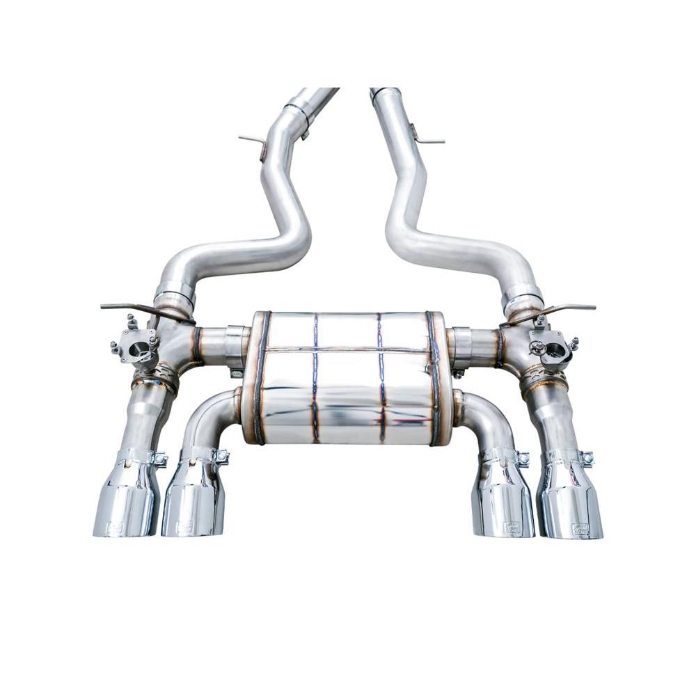 AWE BMW F8X M3/M4 SwitchPath Catback Exhaust - Chrome Silver Tips