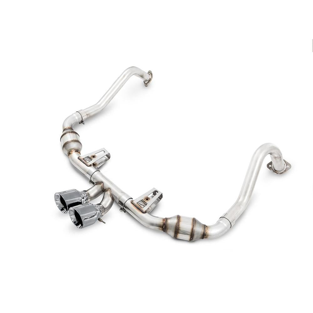 AWE Touring Edition Exhaust for Porsche 718 Boxster / Cayman - Chrome Silver Tips