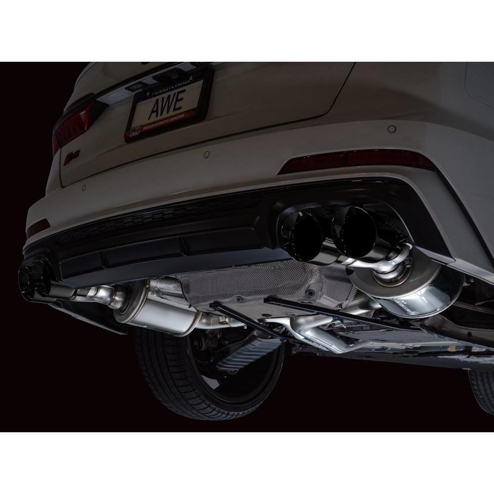 AWE Touring Edition Exhaust for Audi C8 S6/S7 - Diamond Black Tips