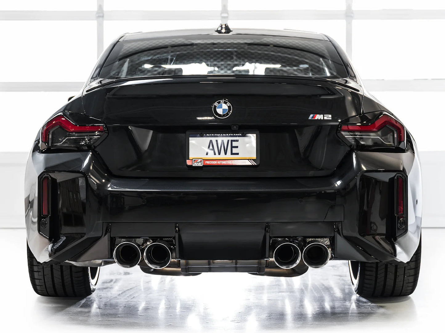 AWE Track Edition Exhaust for BMW G87 M2 - Chrome Silver Tips