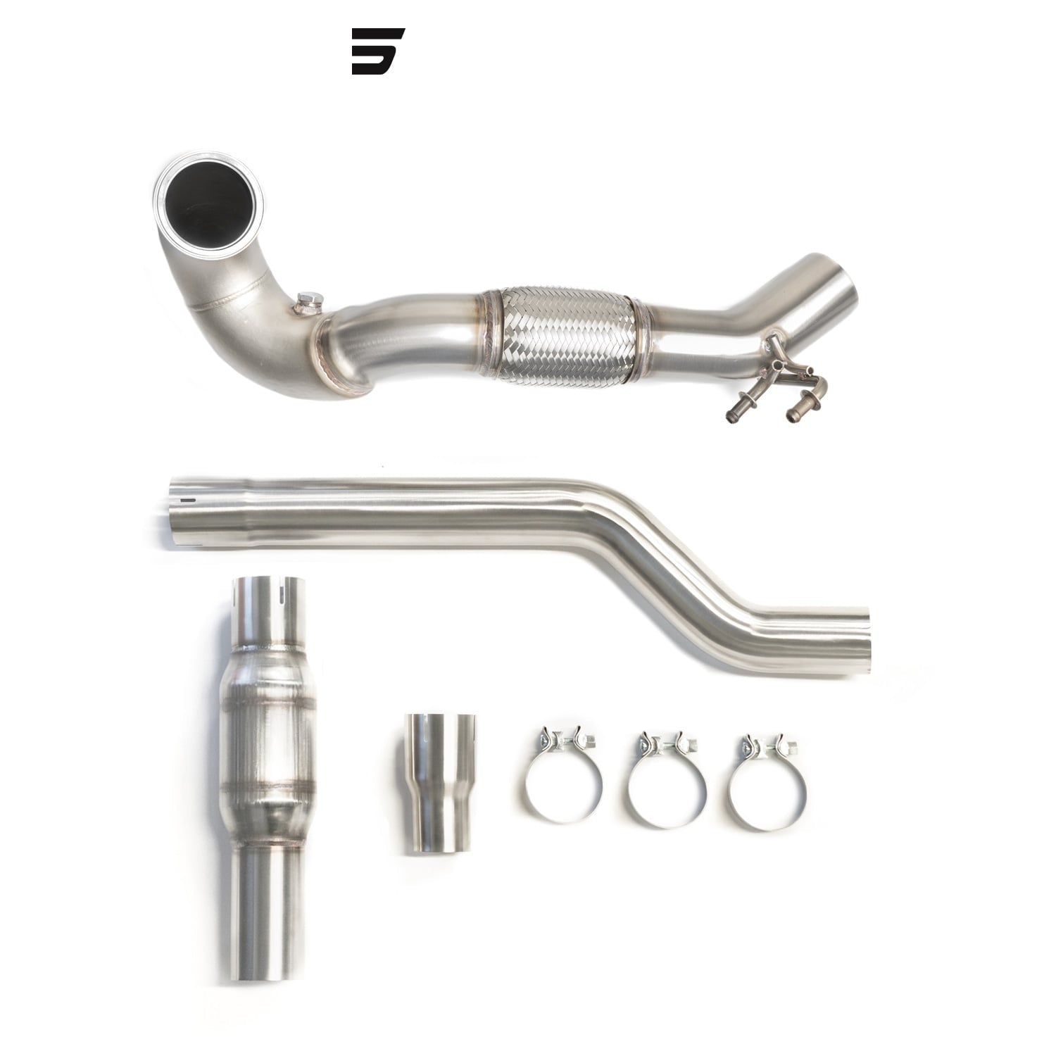 CTS Turbo MQB VW Tiguan and Audi Q3 AWD 1.8T/2.0T High-Flow Cat