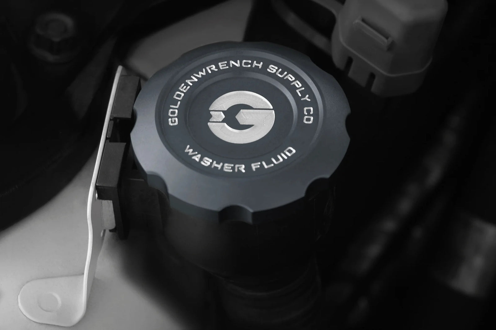 Goldenwrench Supply BMW M Car E9X Series BLACKLINE Performance Edition Washer Fluid Cap