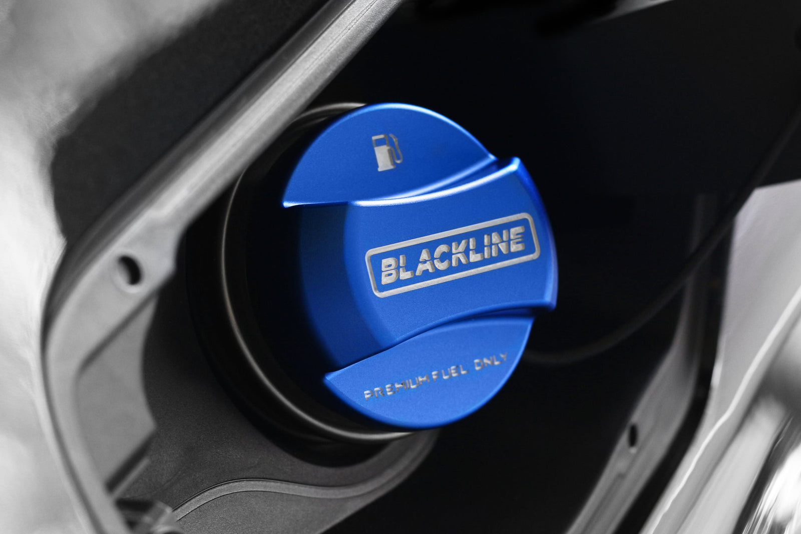 Goldenwrench Supply BMW M Car Series BLACKLINE Performance Fuel Cap Covers