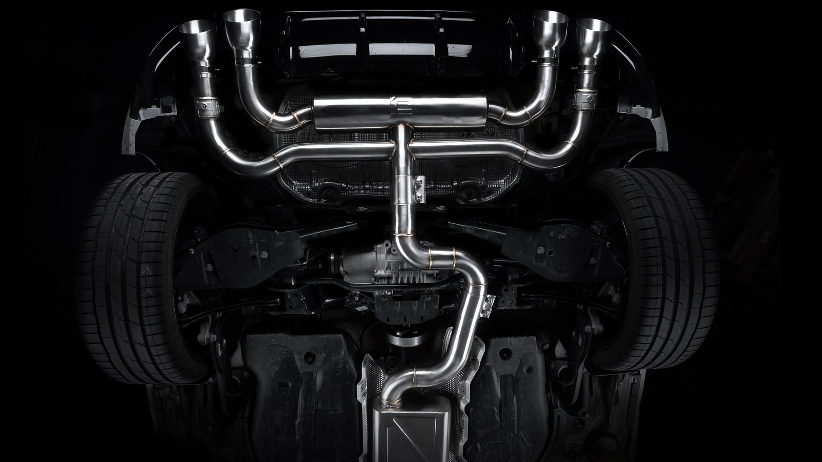 Integrated Engineering Catback Exhaust System For VW MK8 Golf R