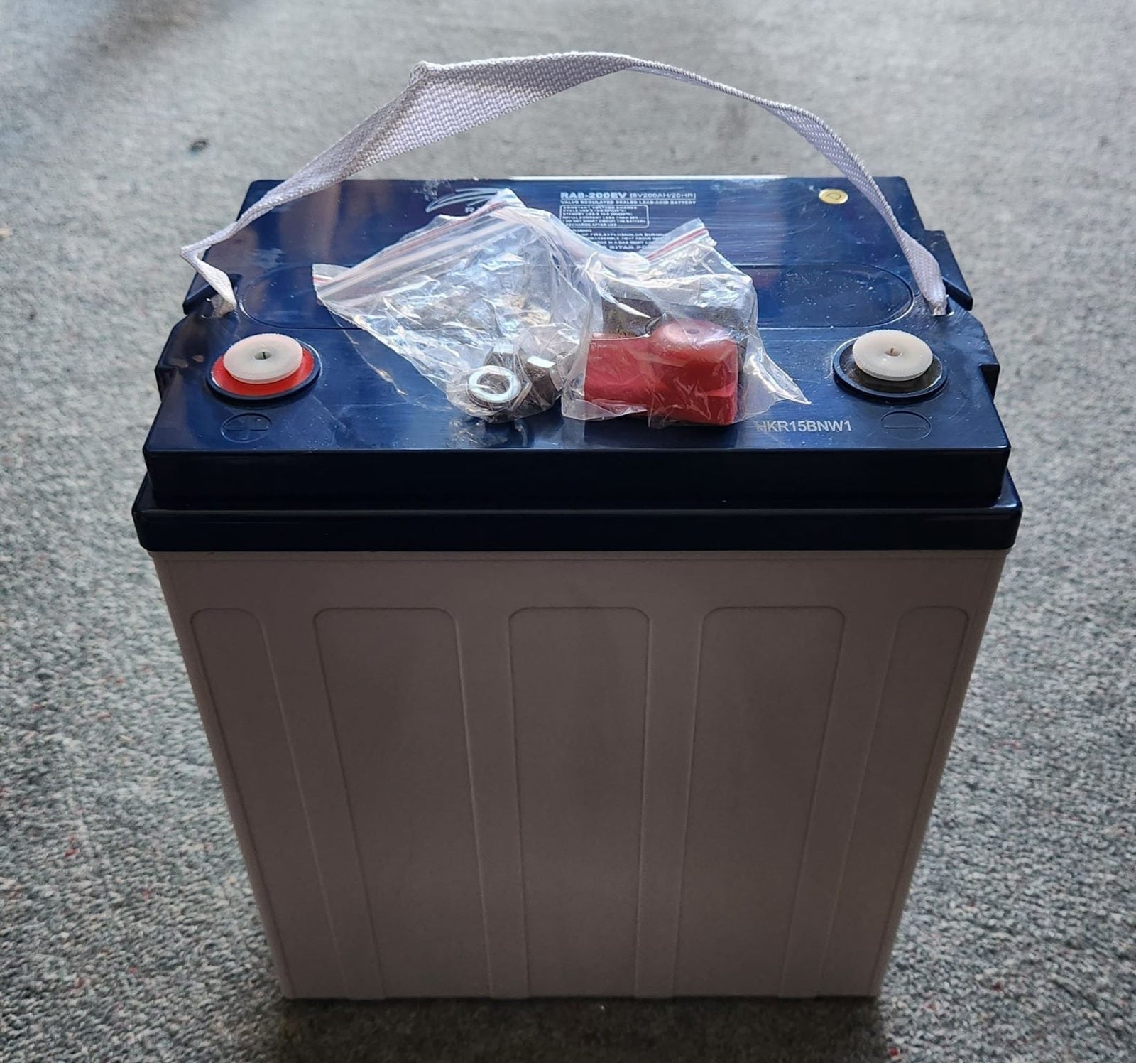 RITAR RA8-200EV 8V 200AH Deep Cycle AGM Golf Cart Battery - Image 1