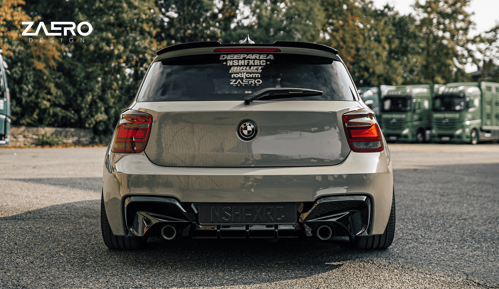 Zaero Design EVO-1 Rear Diffuser for BMW 1 Series F20 (Pre LCI) 2012-2015