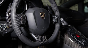 NOVITEC Lamborghini Aventador/Roadster | Cover For Steering Wheel - Visible Carbon
