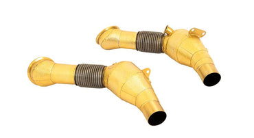 NOVITEC Ferrari SF90 Stradale/Spider | Sport Metal Catalysts Set - Gold Plated Inconel