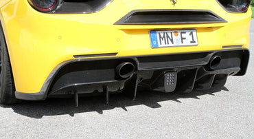 NOVITEC Ferrari 488 Spider/GTB | Add-On Part For Diffusor - Visible Carbon