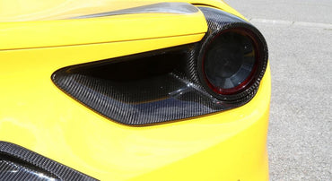 NOVITEC Ferrari 488 Spider/GTB | Rear Air-Outlet Side Set - Visible Carbon