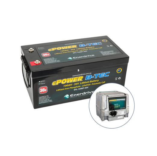Enerdrive LiFePO4 36V 100Ah Battery + 36V 20A charger Bundle - Image 1