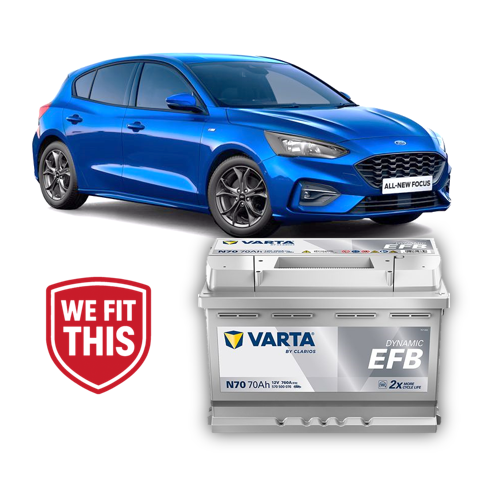Varta Ford Focus EcoBoost Stop-Start 70Ah Battery (2019-onwards) - Image 1