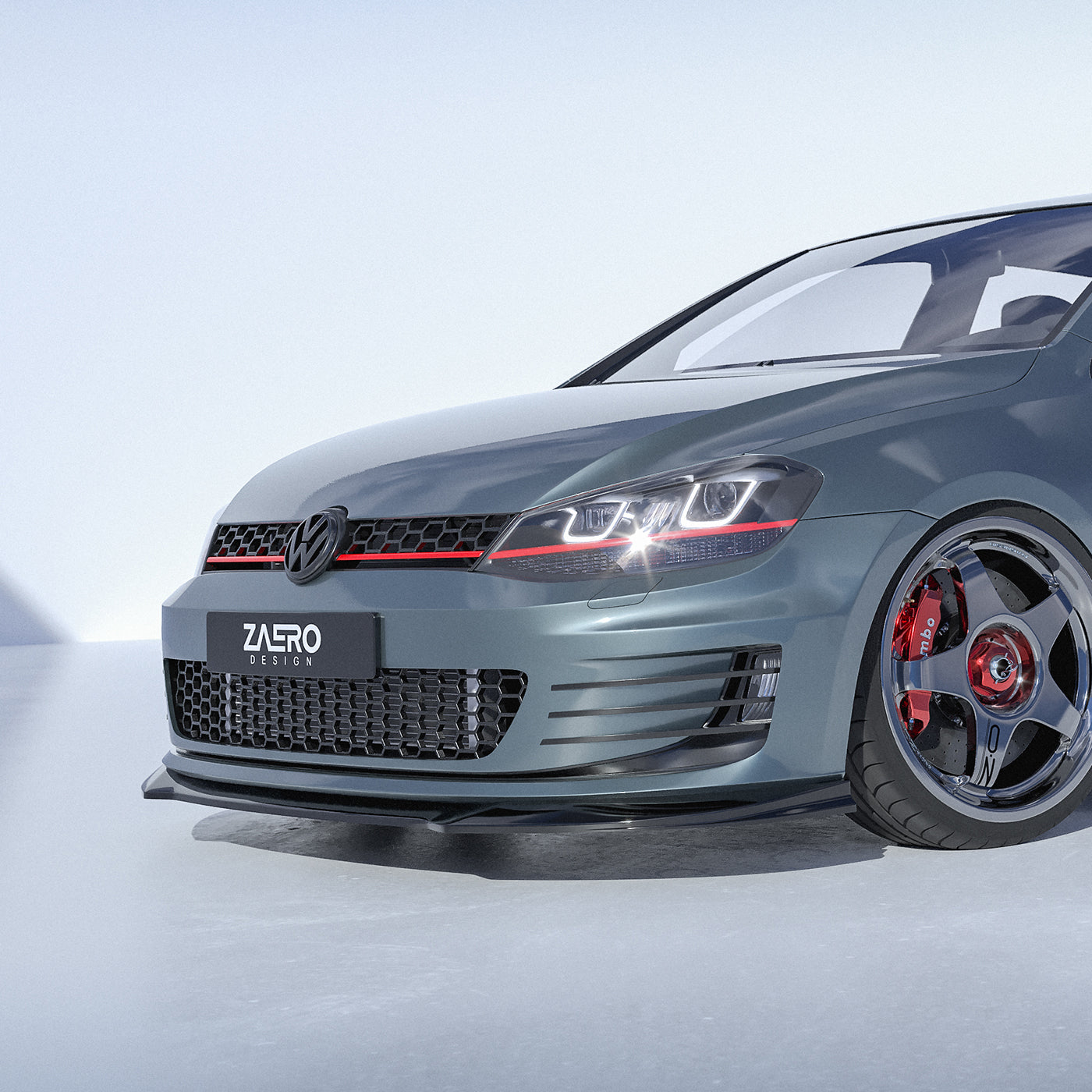 Zaero Design EVO-1 Front Lip/Splitter for Volkswagen Golf GTI MK7 2013-2017