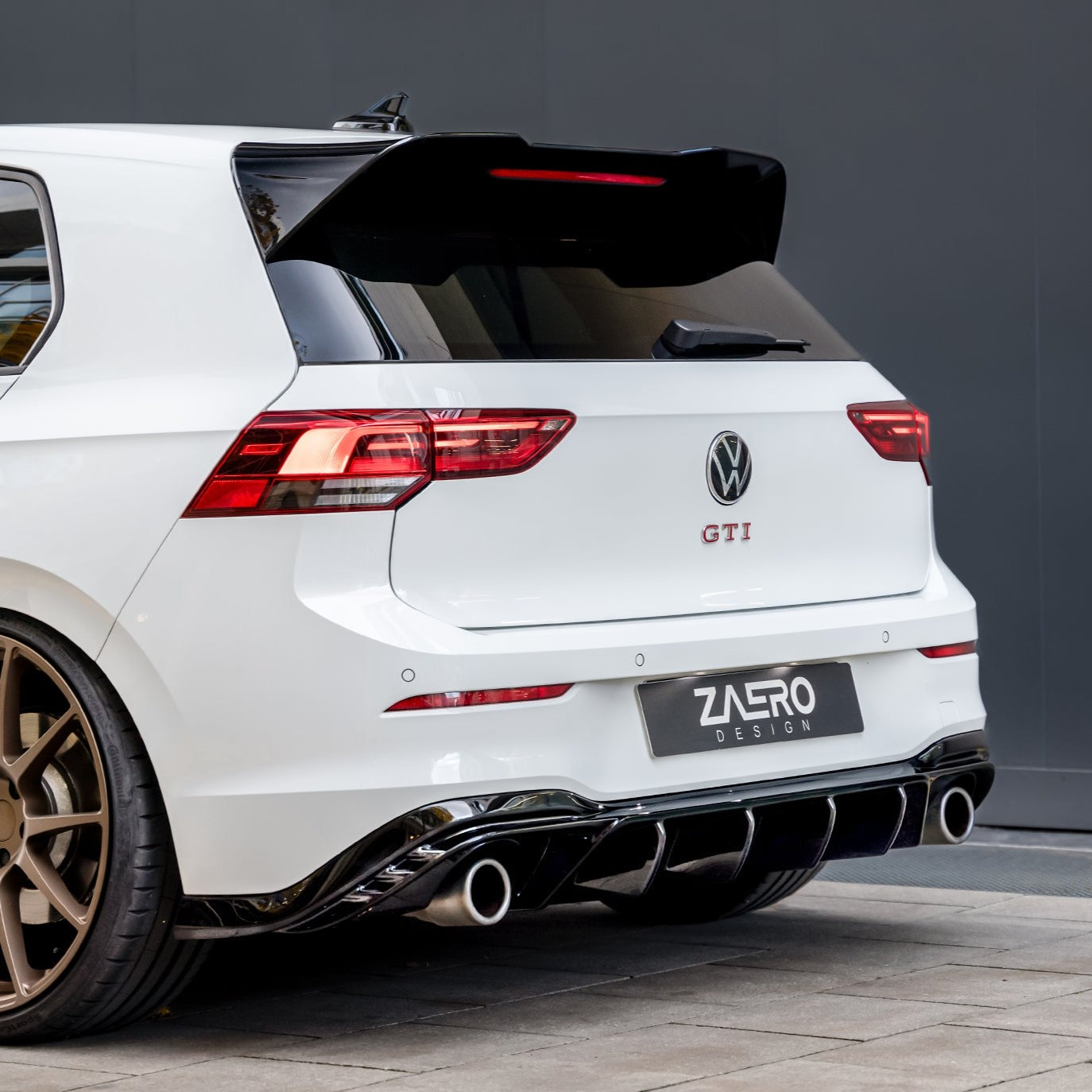 Zaero Design EVO-1 Rear Diffuser for Volkswagen Golf GTI MK8 / MK8.5 2021+