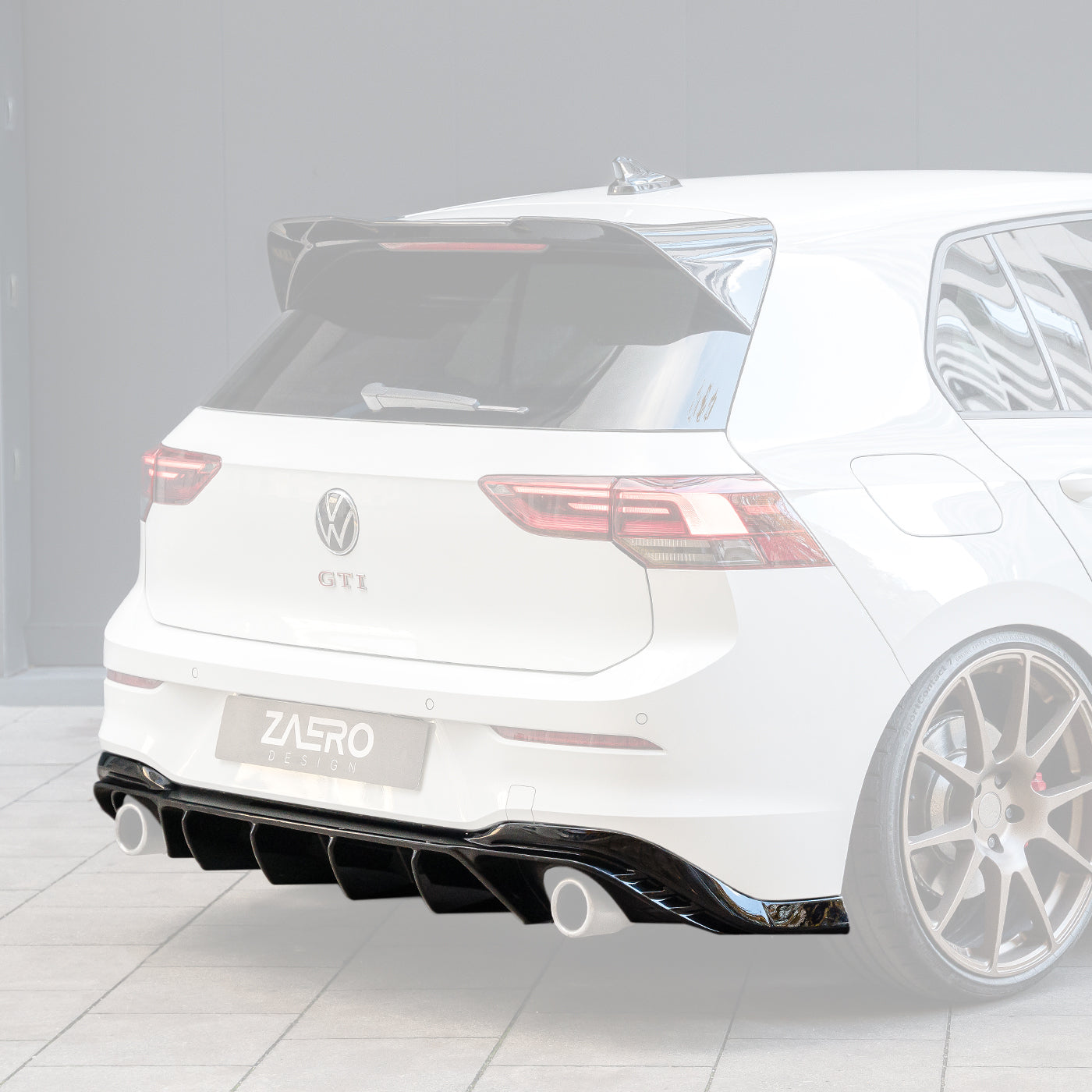Zaero Design EVO-1 Rear Diffuser for Volkswagen Golf GTI MK8 / MK8.5 2021+