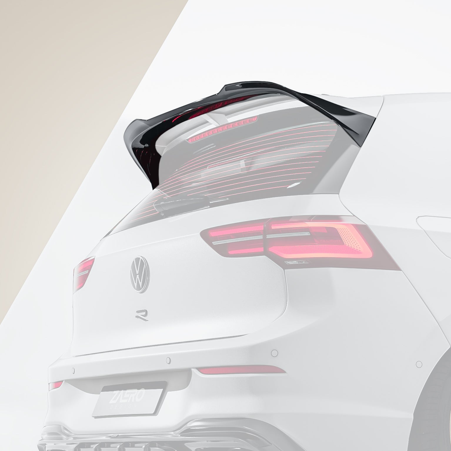 Zaero Design EVO-1 Rear Spoiler for Volkswagen Golf R MK8 / MK8.5 2021+