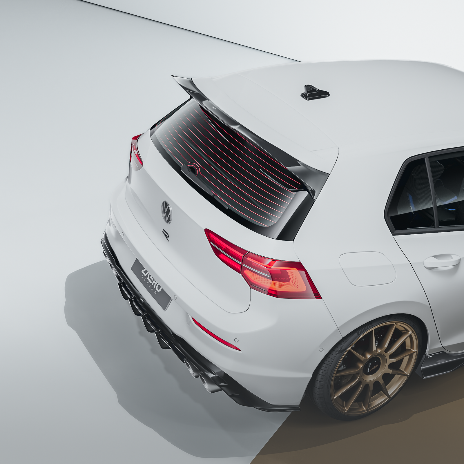 Zaero Design EVO-1 Rear Spoiler for Volkswagen Golf R MK8 / MK8.5 2021+
