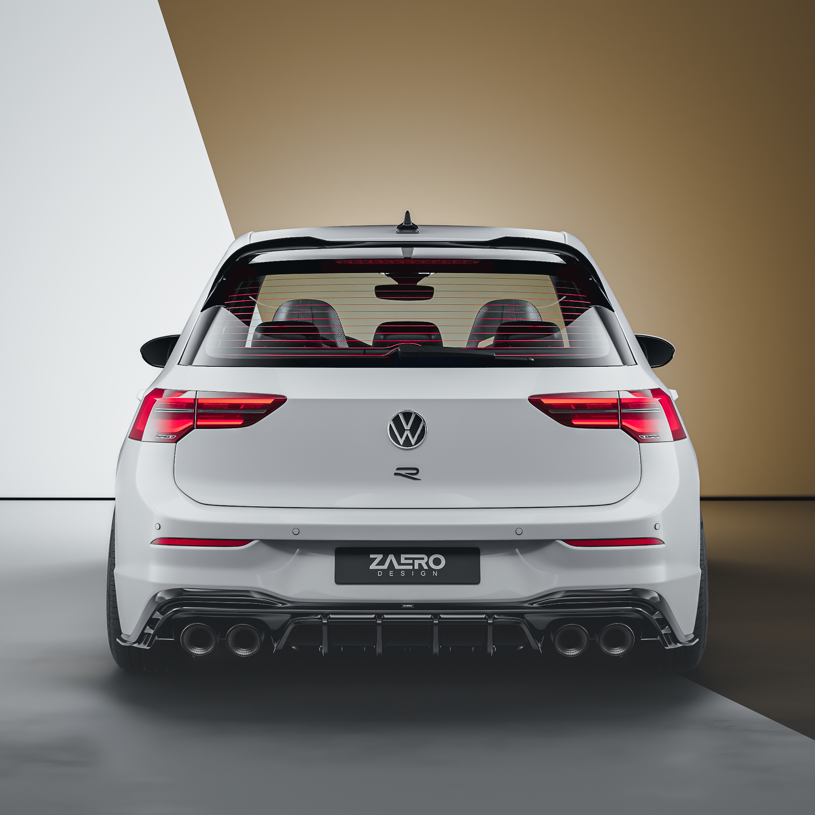 Zaero Design EVO-1 Rear Spoiler for Volkswagen Golf R MK8 / MK8.5 2021+