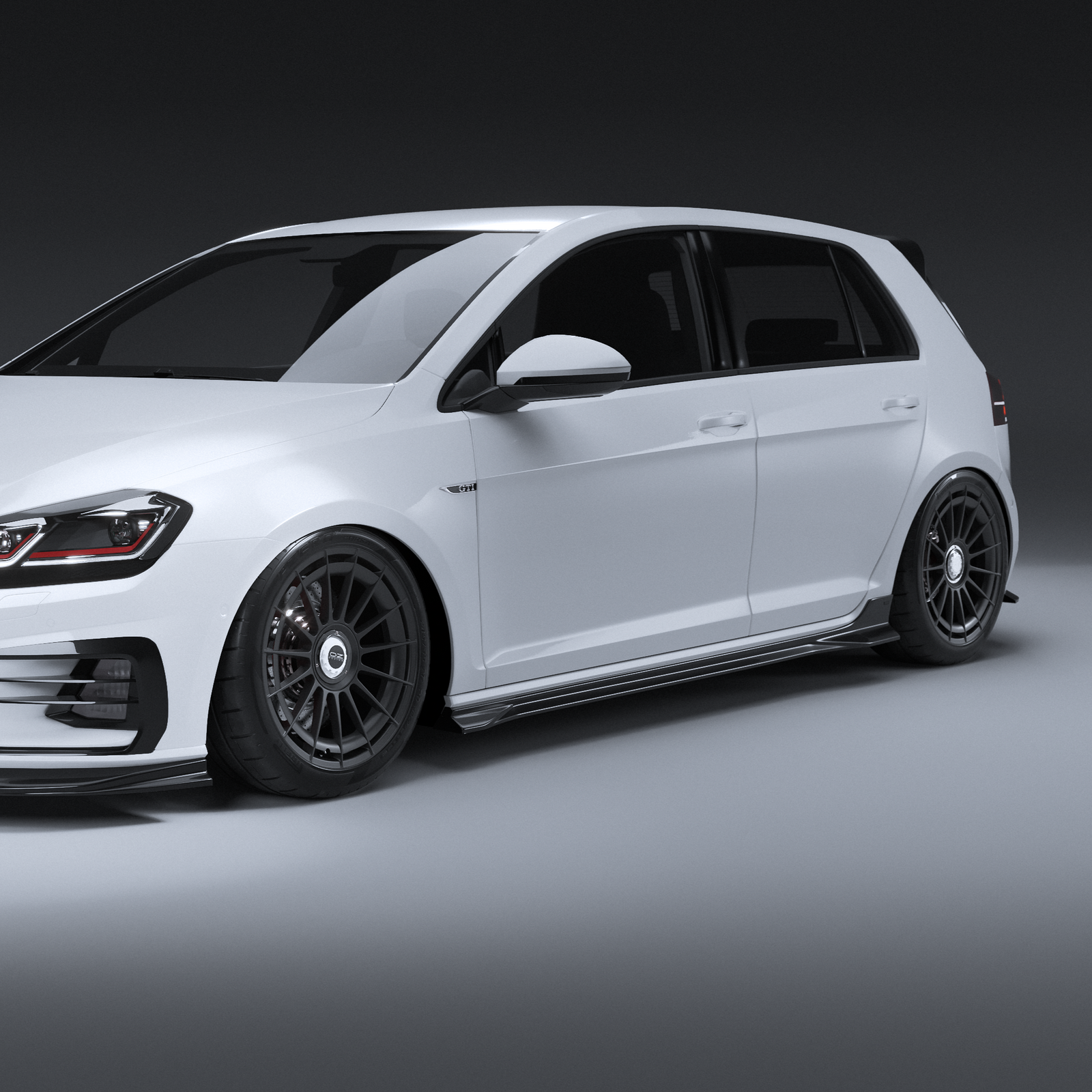 Zaero Design EVO-1 Side Splitters for Volkswagen Golf MK7/7.5 TSI, GTI & R 2014-2021