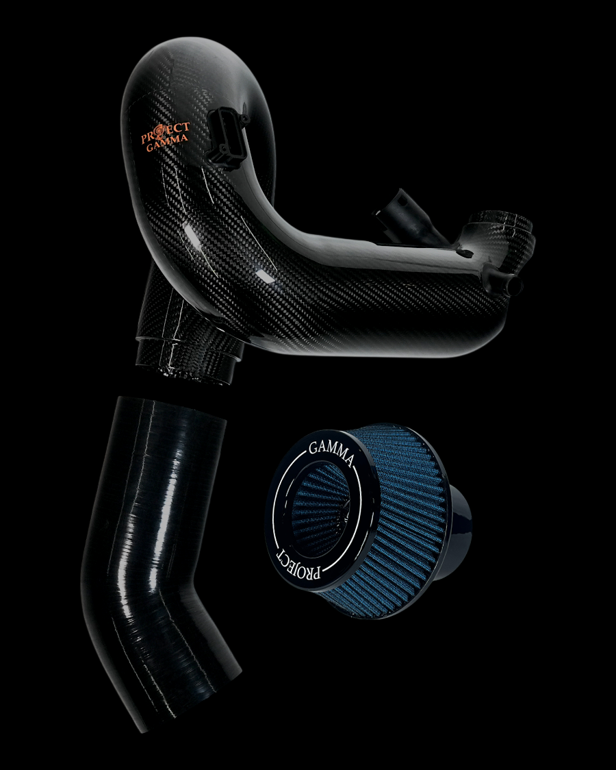 ProjectGamma Carbon Fiber Intake System with High-Flow Air Filter — BMW 540 & 740 (2016–2020, B58 Engine)