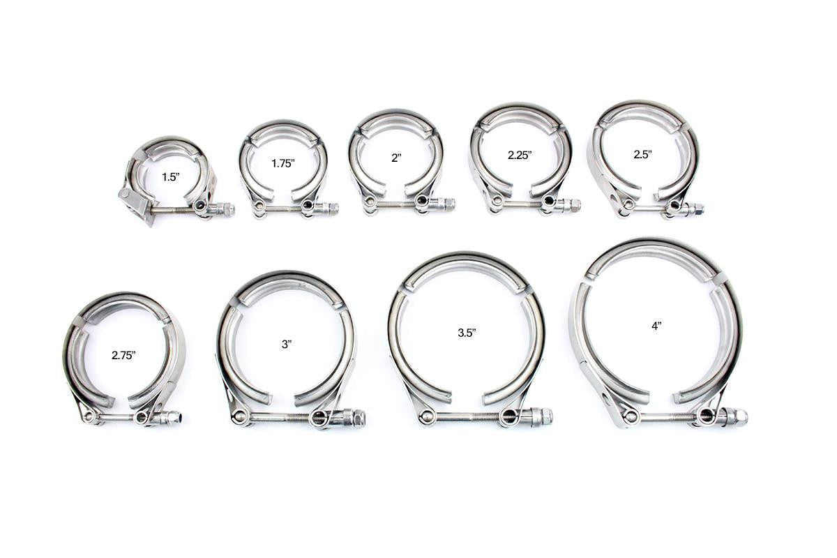 Replacement Stainless Steel Exhaust V-Band Clamp (1.5" to 4.0")