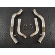 Redstar Stainless Steel Secondary Downpipes - Bentley Continental GT/Flying Spur, Porsche Panamera 971/976 Turbo/S/GTS