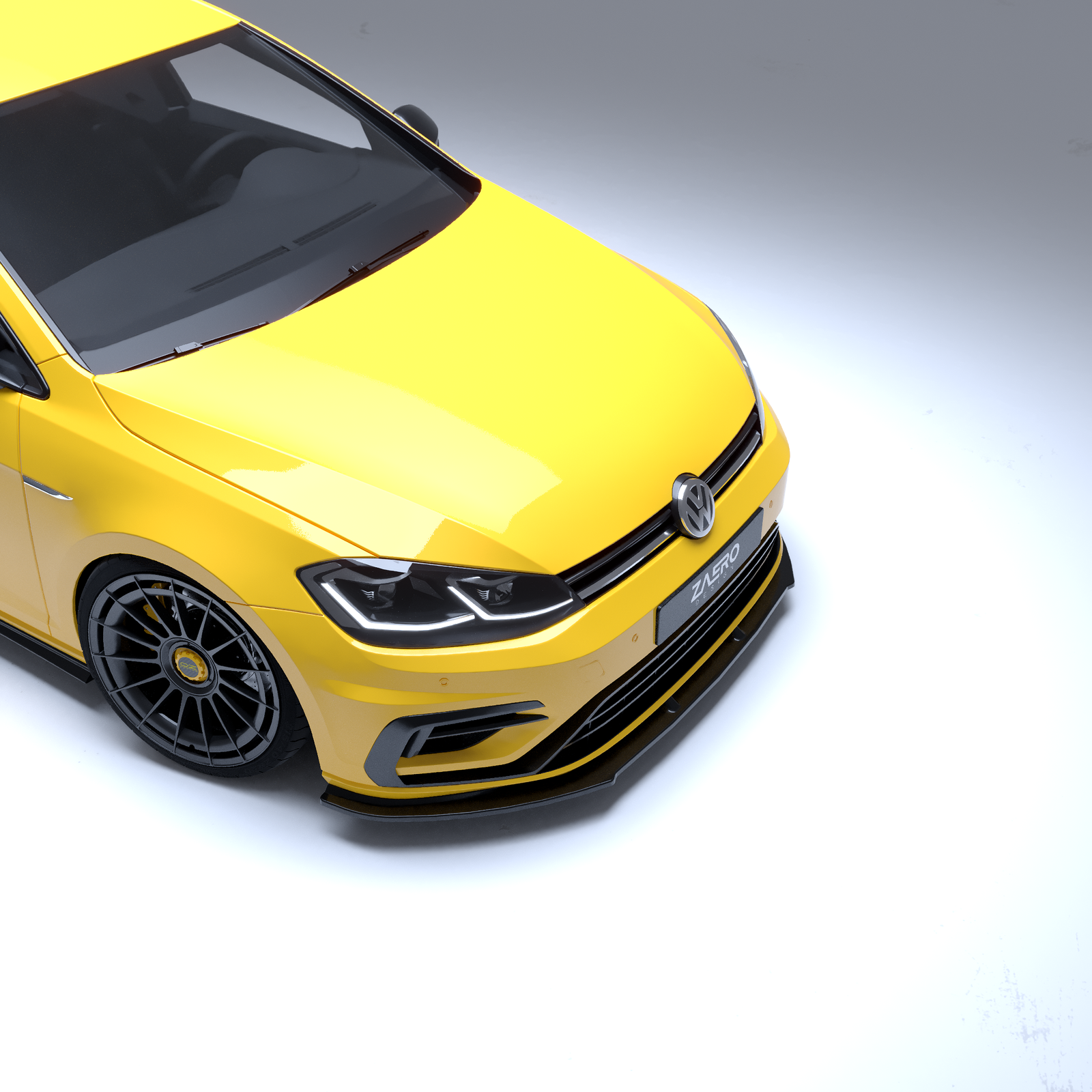Zaero Design EVO-1 Front Lip/Splitter for Volkswagen Golf MK7.5R 2018-2021