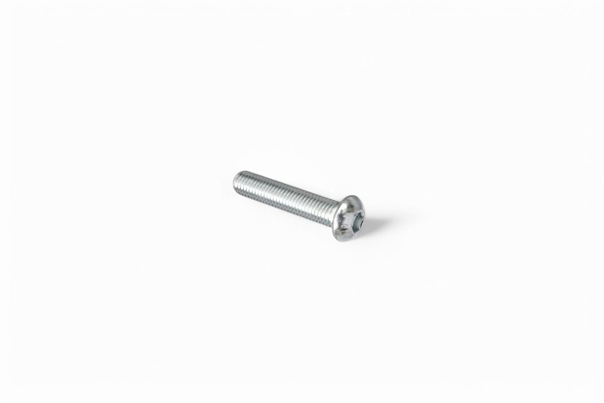M8 x 1.25 x 25mm Button Head Bolt BZP (Bright Zinc Plated)