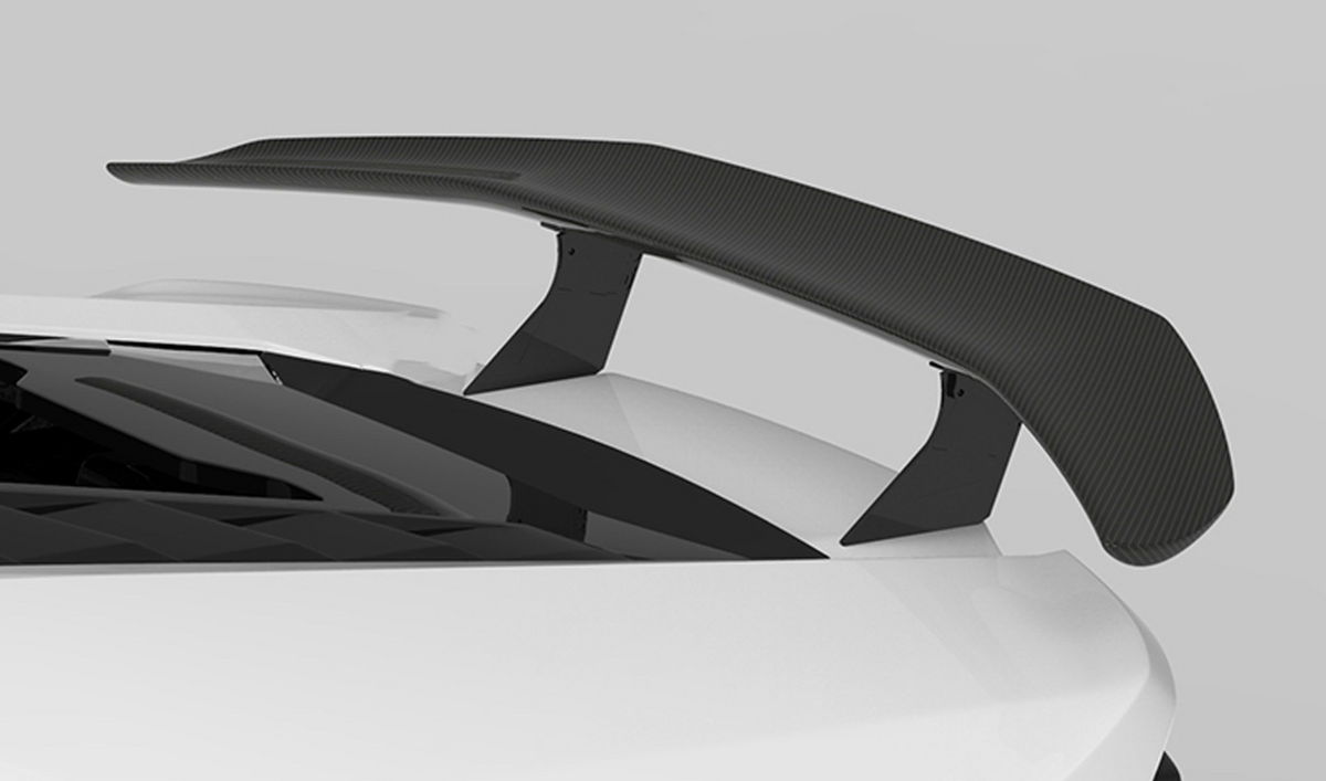 1016 Industries Lamborghini Huracan EVO Renato V2 Rear Wing, Stands