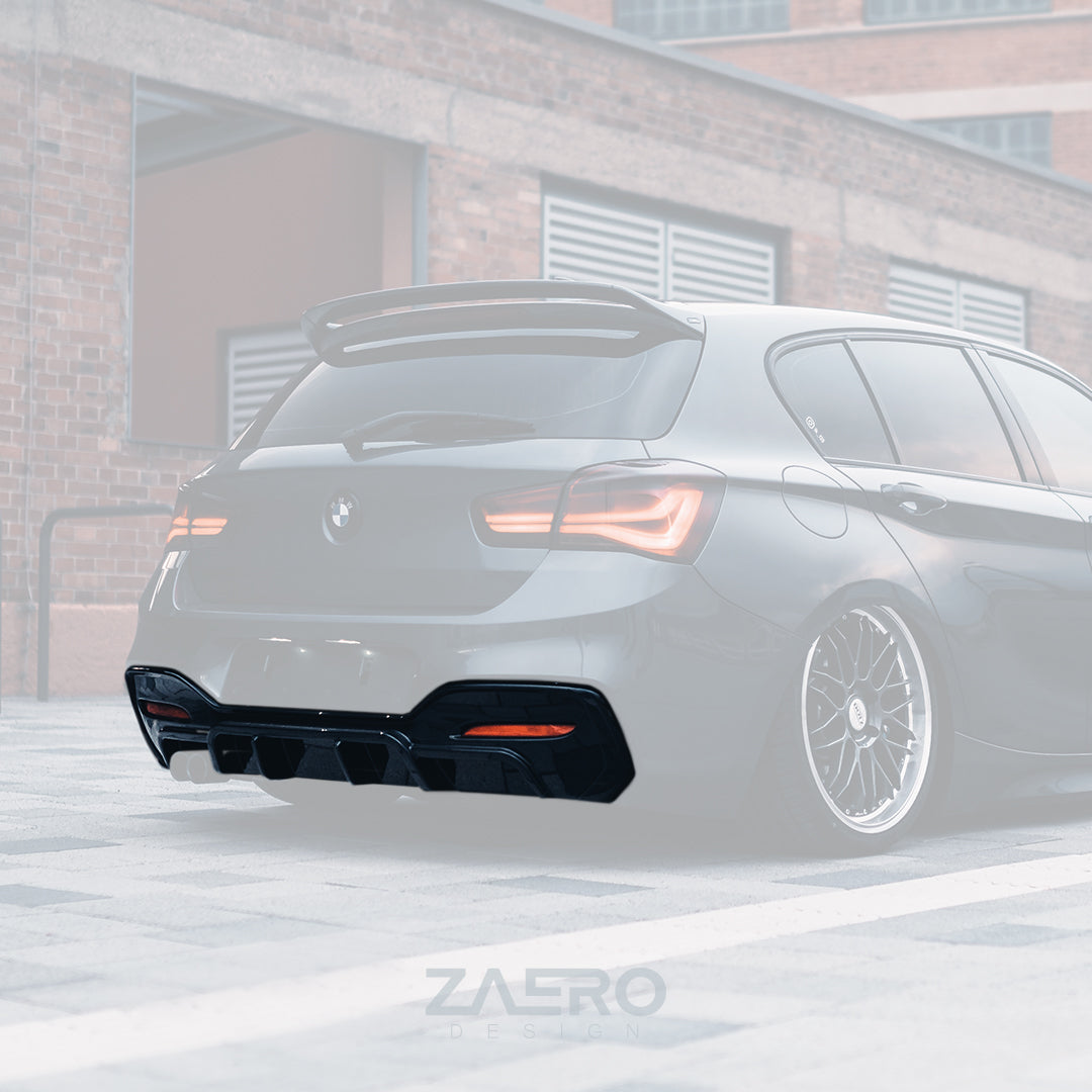 Zaero Design EVO-1 Diffuser for BMW 1 Series F20 (LCI)[Single Exit] 2016-2019