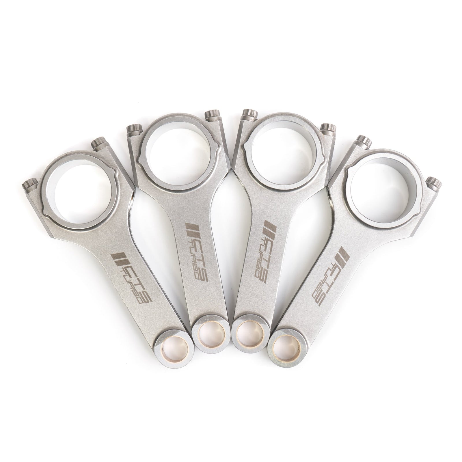 CTS Turbo Connecting Rods VW &amp; Audi 144x20 Tapered Rifle Drilled | Fits MK5/B7 FSI 2.0T EA113 With Stock Pistons