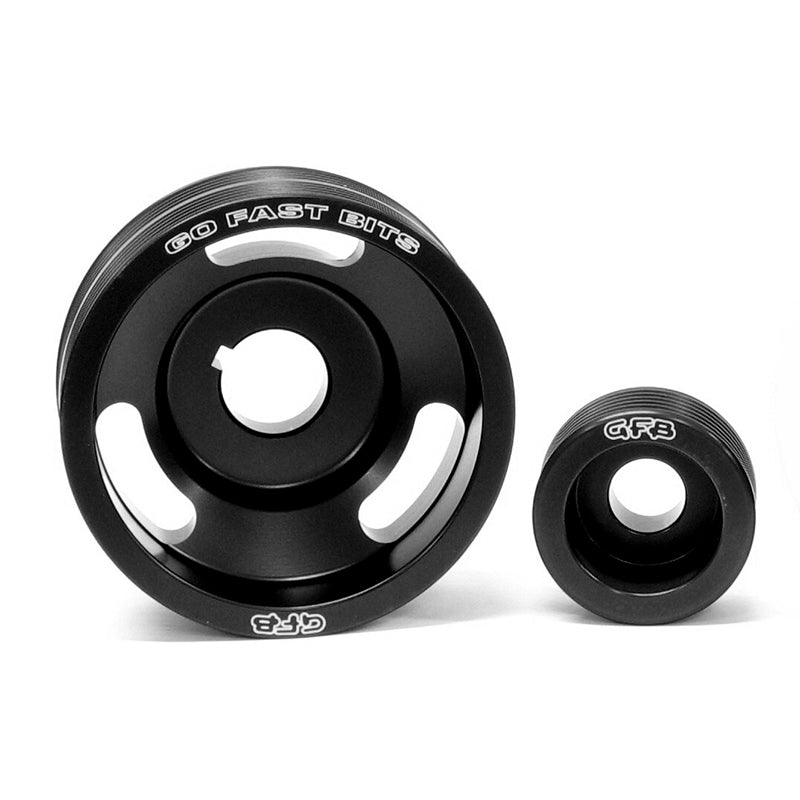 GFB 2-piece underdrive pulley kit (Crank and alternator pulleys &amp; belts. Suits WRX/STi MY94-07, Forester MY98-07, Legacy MY03-07) (2001)