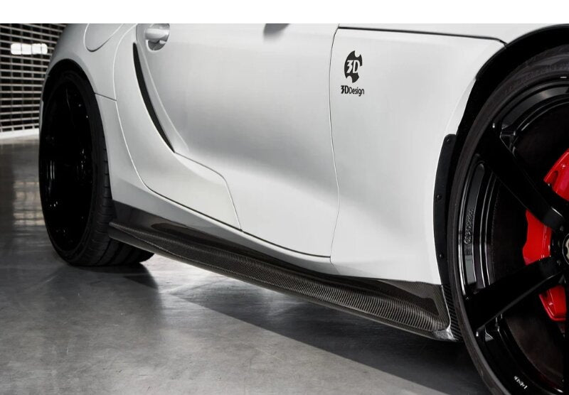 3D Design Carbon Fibre Side Skirt Set - Toyota GR Supra A90 B48 B58