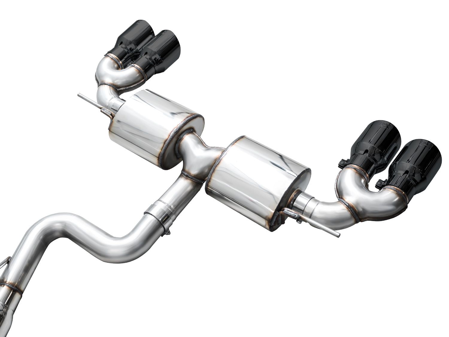 AWE Touring Edition Exhaust for Volkswagen MK8 Golf R - Diamond Black Tips
