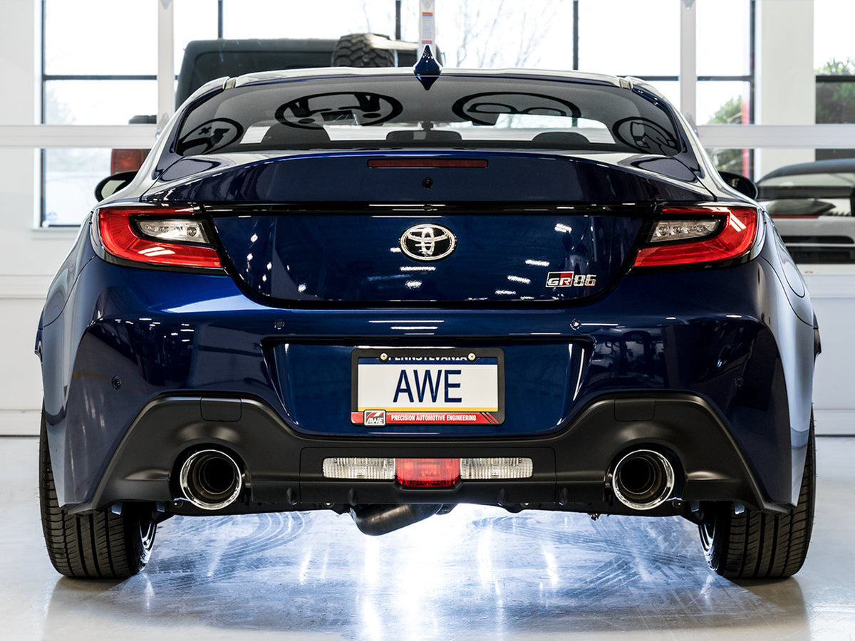AWE Track Edition Exhaust for Toyota GR86 / 86 &amp; Subaru BRZ ZN6 / ZN8 FA20 / FA24
