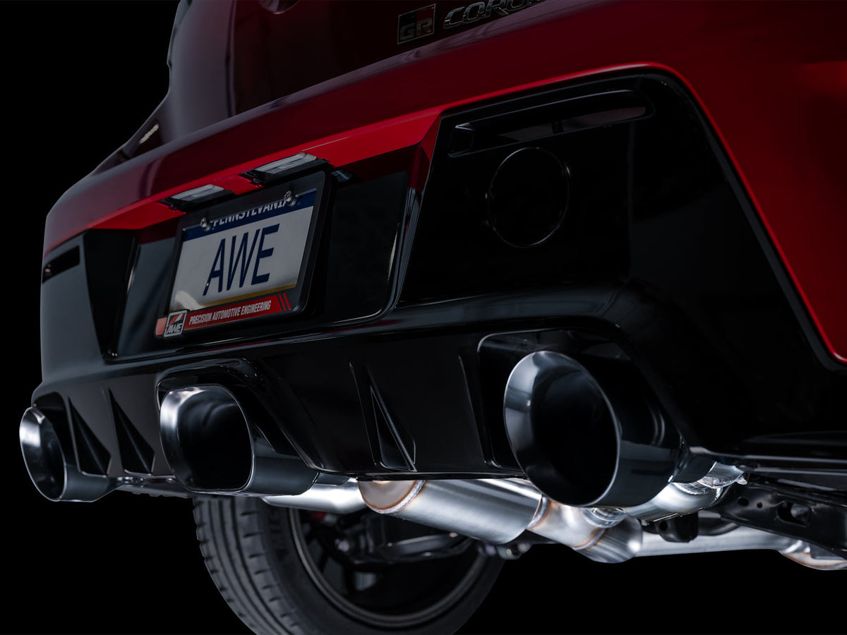 AWE Track Edition Exhaust for Toyota GR Corolla G16E-GTS 1.6T (2023+)