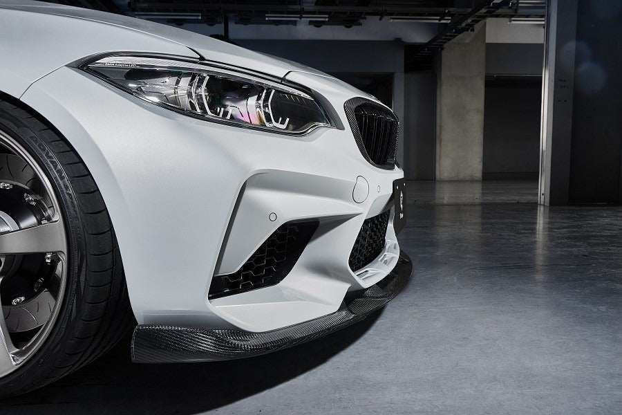 3D Design Carbon Fibre Front Lip Spoiler - BMW F87 M2 Competition S55